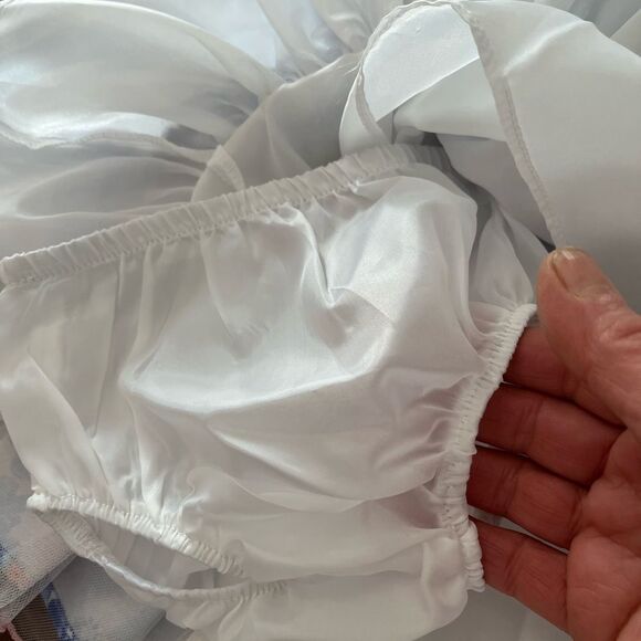 Bonnie Baby pastel blue, pink, gauze lining 2 pc dress set, brand new, - Picture 12 of 12